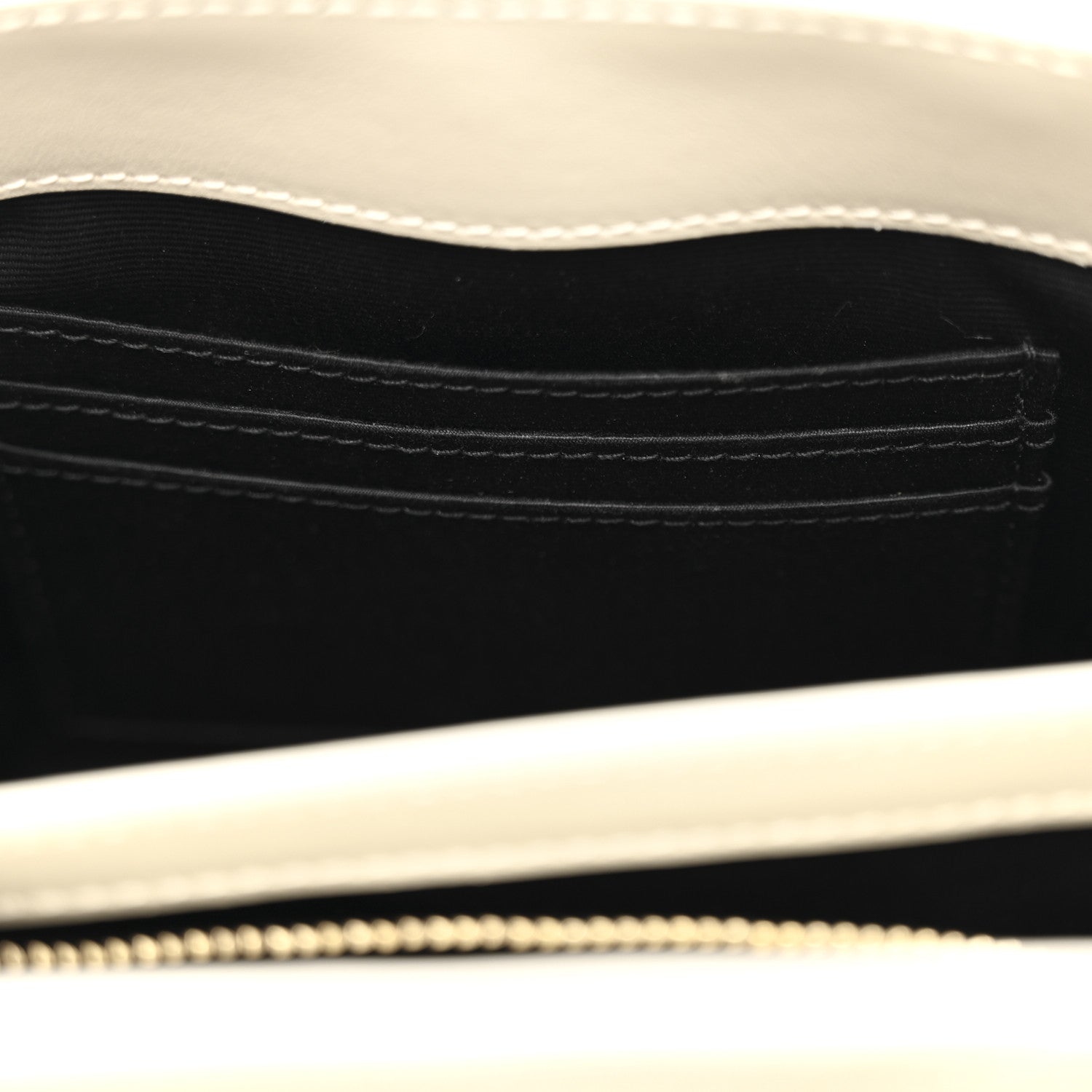 Saint Laurent Calfskin Y Quilted Monogram Toy Loulou Crossbody Bag Crema Soft 12 of 12