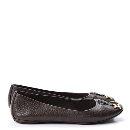 Louis Vuitton Calfskin Marguerite Ballerina Flats 36 Brown 4 of 10