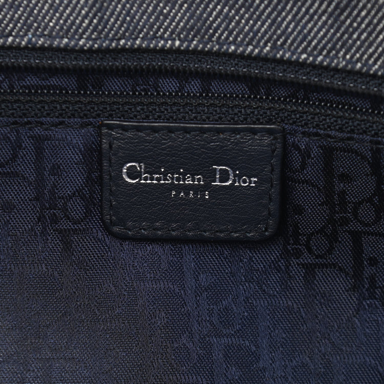 Christian Dior Denim Cannage Lady Dior Shopper Tote Blue 8 of 14