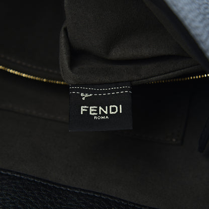 Fendi Cuoio Romano Selleria Medium FF Tote Black 7 of 14