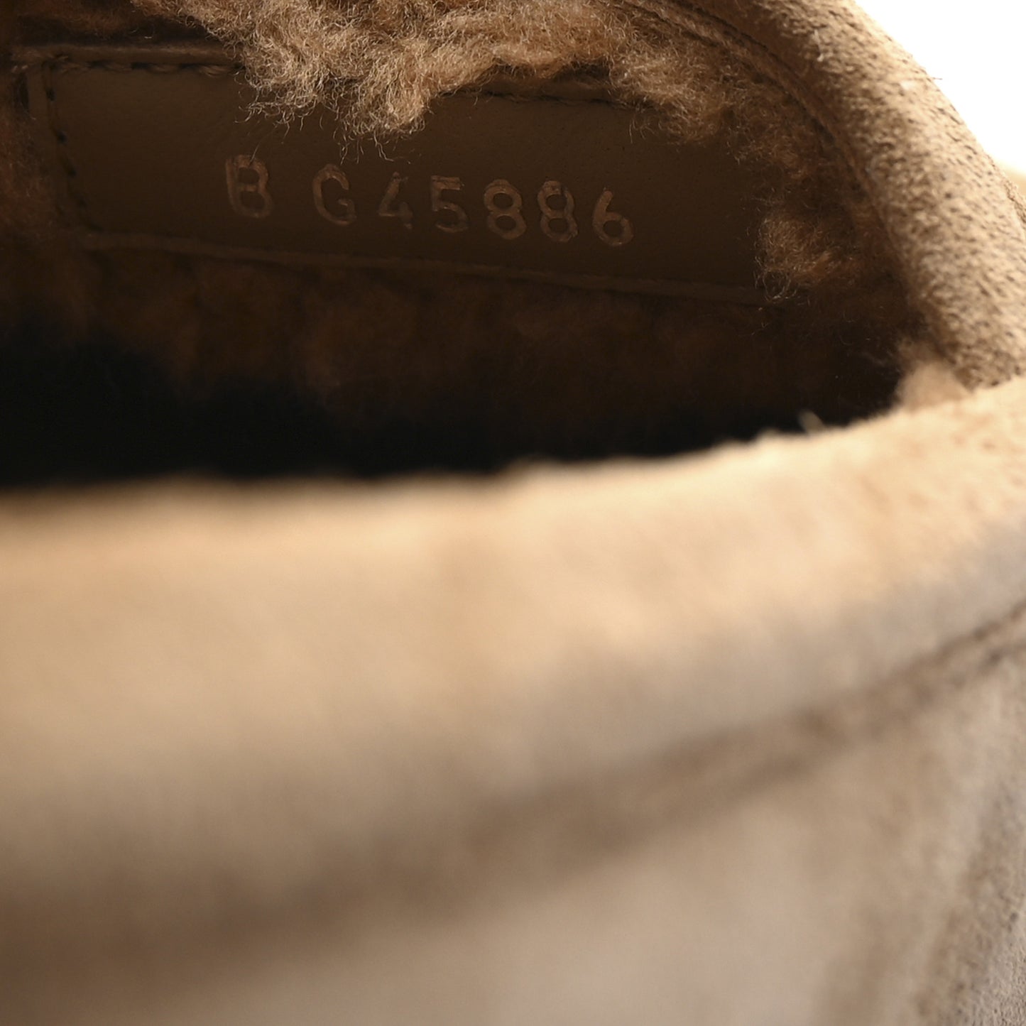 Suede Calfskin CC Loafers 36 Dark Beige