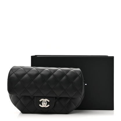 Chanel Calfskin Quilted CC Uniform Flap Belt Bag Black 11 of 11