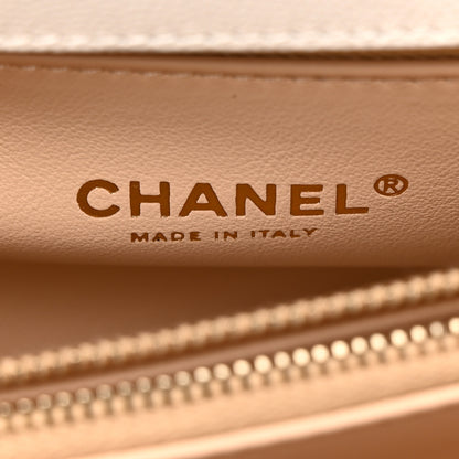 Chanel Caviar Quilted Small Coco Handle Flap White 6 of 11