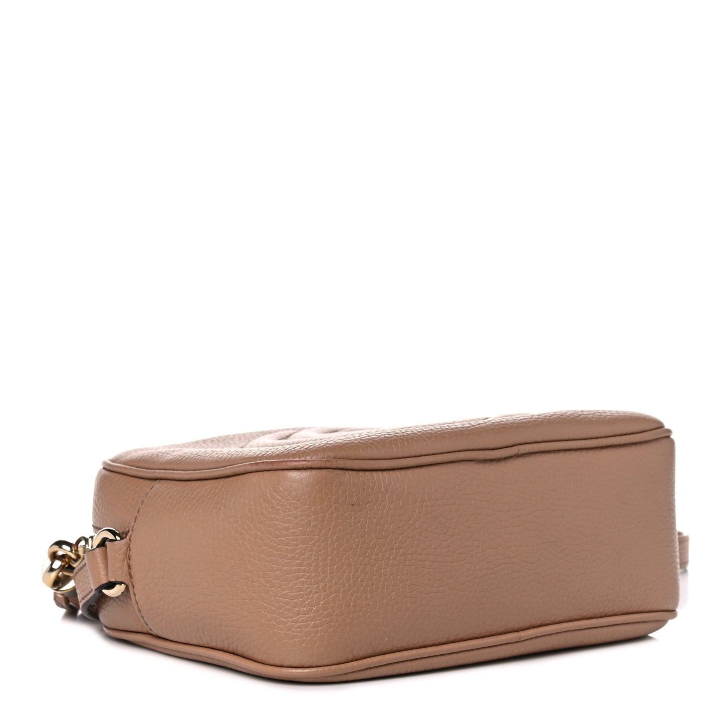 Pebbled Calfskin Small Soho Disco Bag Camelia