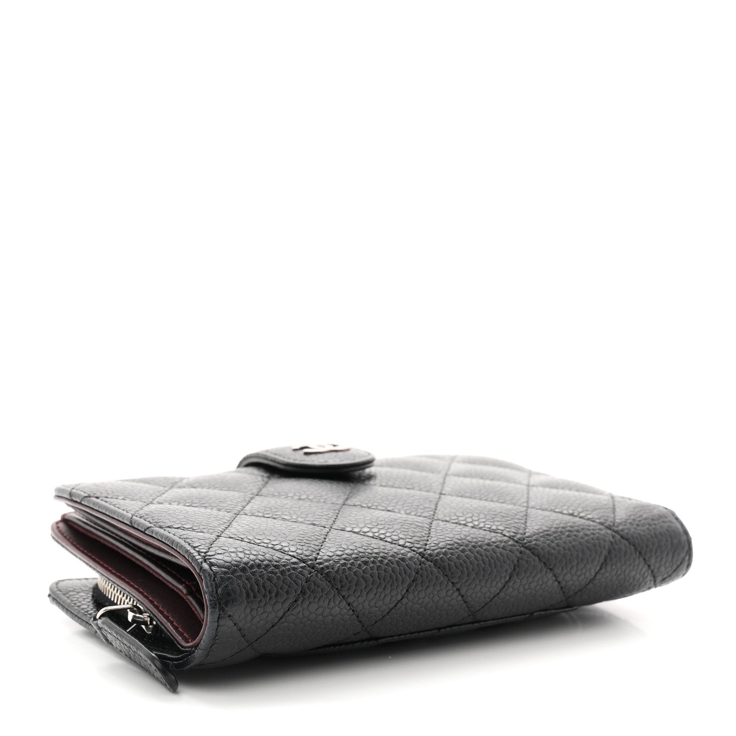 Chanel Caviar Quilted CC French Wallet Black 4 of 9