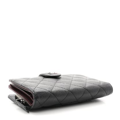 Chanel Caviar Quilted CC French Wallet Black 4 of 9
