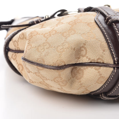 Gucci Monogram Large Horsebit 85th Anniversary Hobo Dark Brown 8 of 15