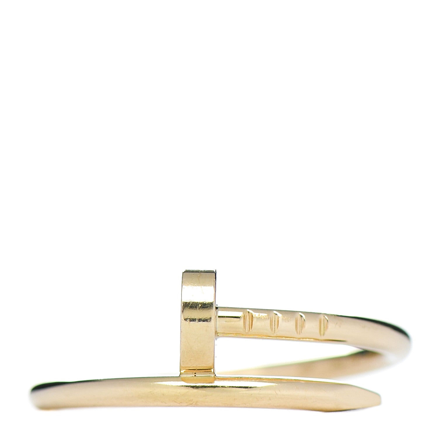 Cartier 18K Yellow Gold Small Juste Un Clou Ring 55 7.25 1 of 5