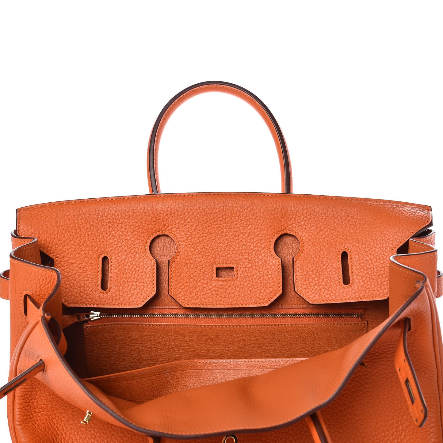 Taurillon Clemence Birkin 35 Orange