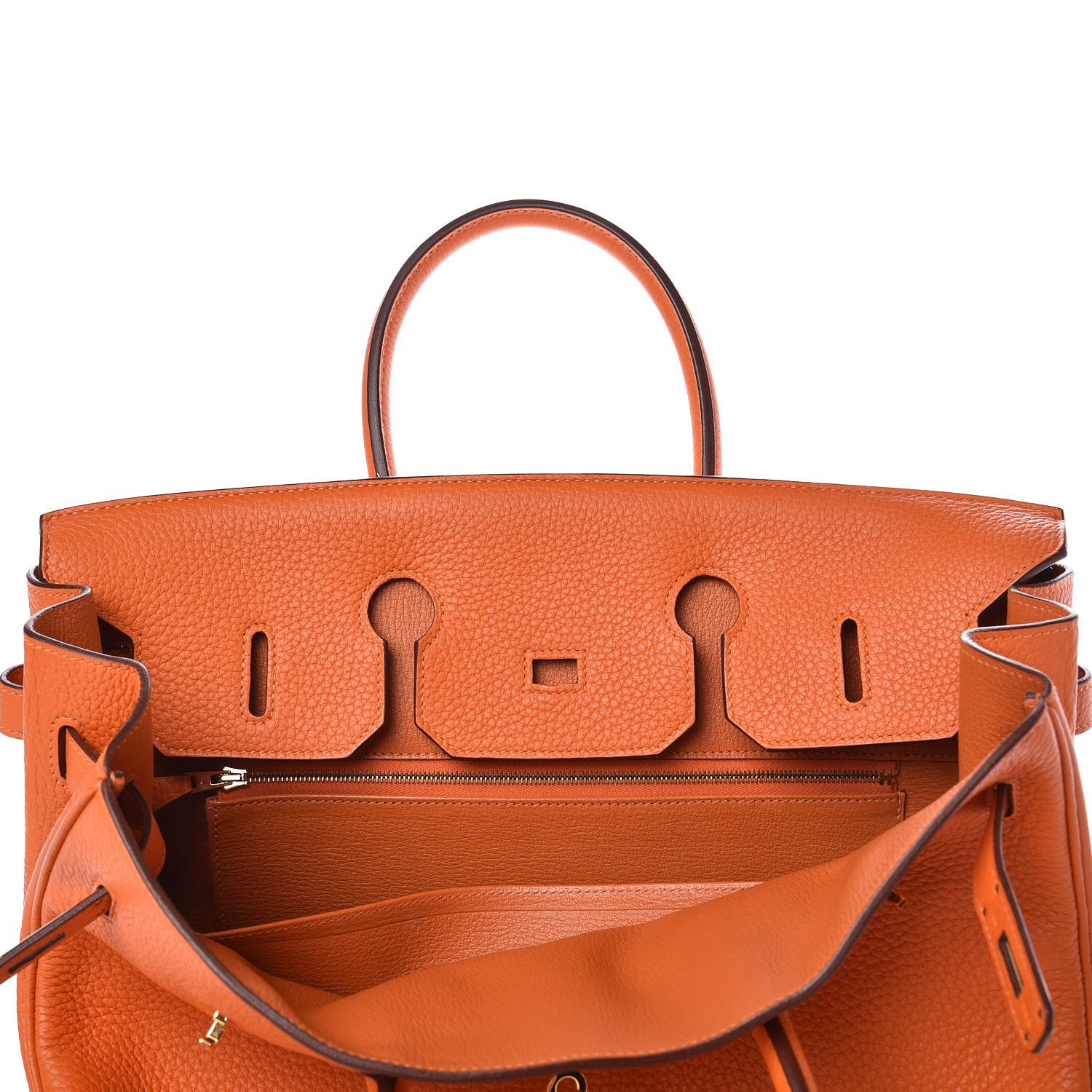 Hermes Taurillon Clemence Birkin 35 Orange 21 of 29