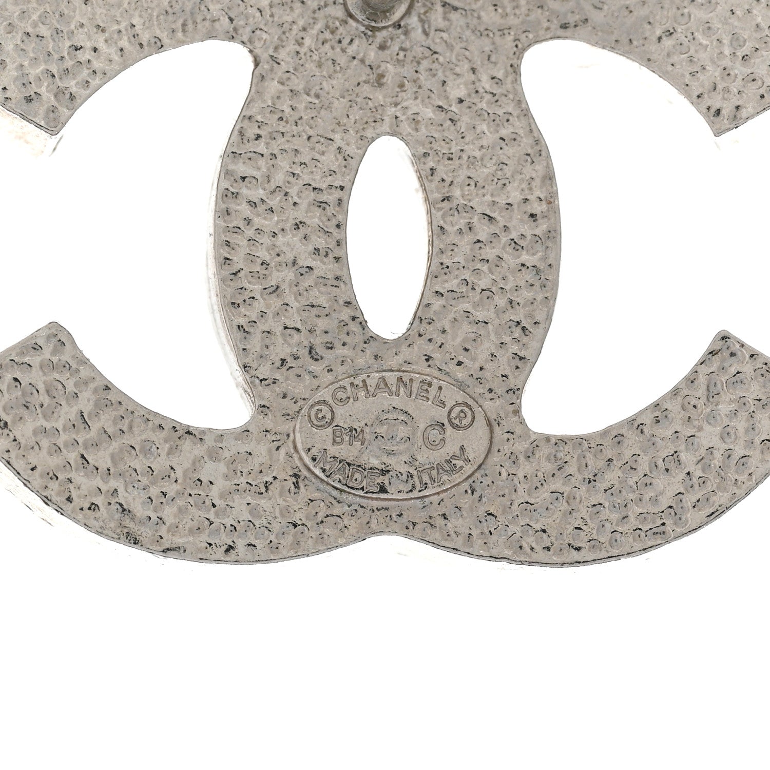 Chanel Baguette Crystal CC Earrings Silver 4 of 6