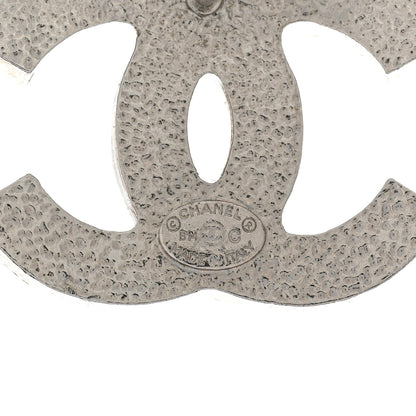 Chanel Baguette Crystal CC Earrings Silver 4 of 6