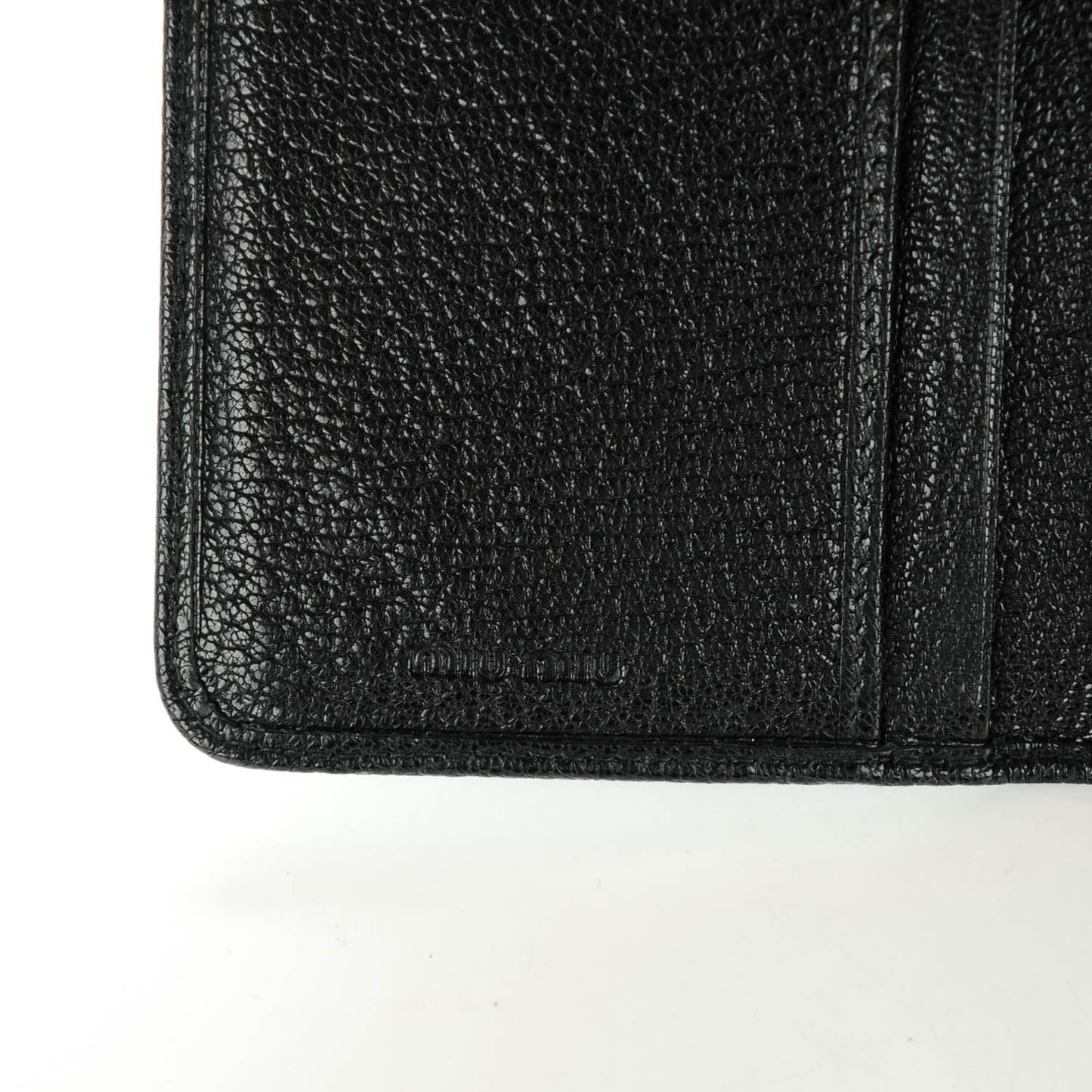 Goatskin Madras Bi-Color Bi-Fold Wallet Rosa Nero