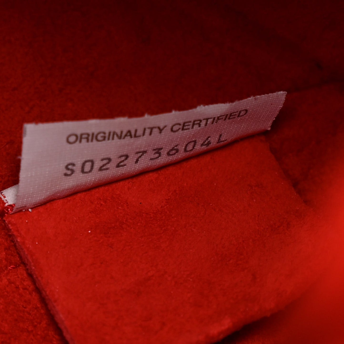 Nappa Intrecciato North South Tote Red