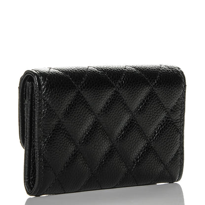 Chanel Caviar Quilted Flap Card Holder Black 3 of 7