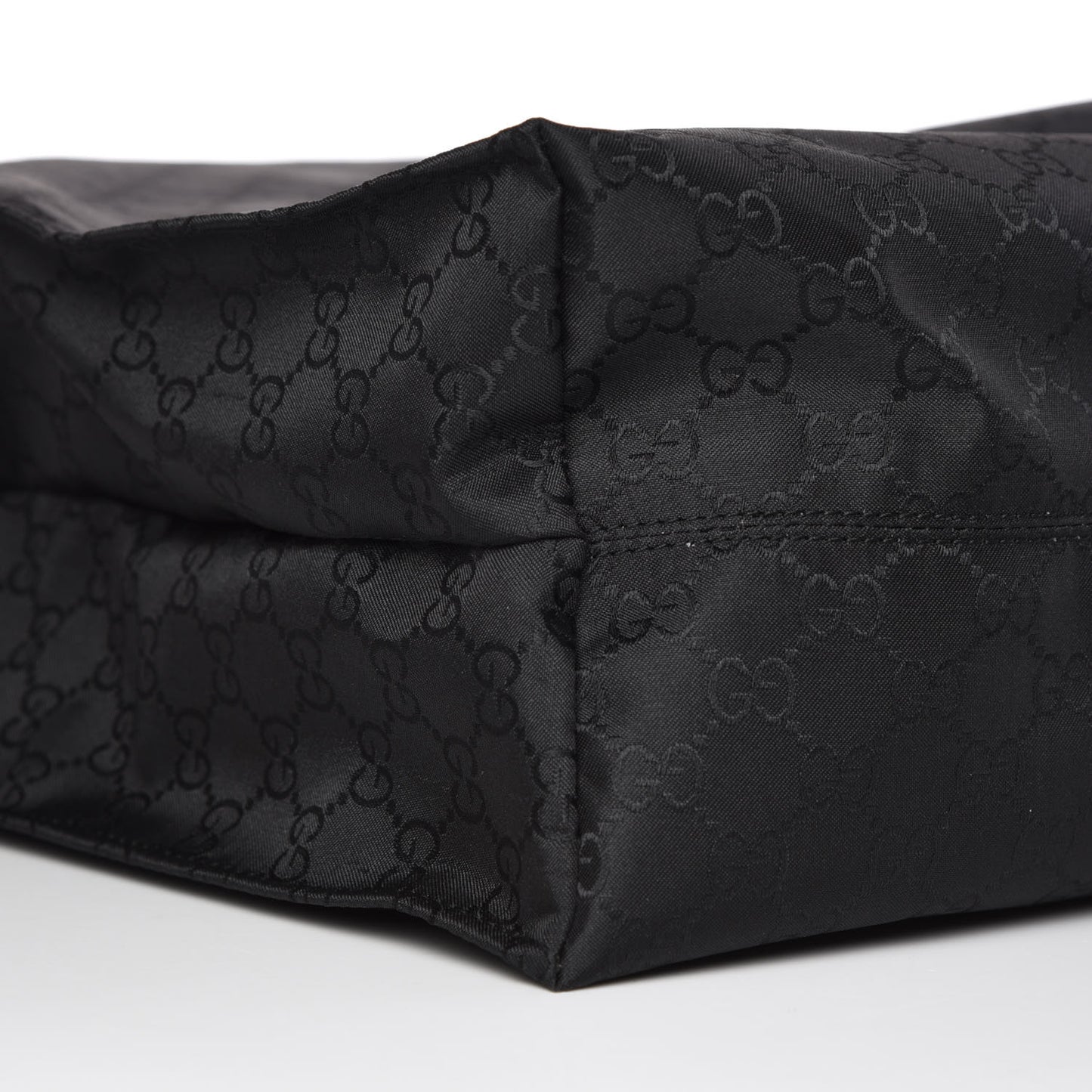 Nylon Monogram Vertical Tote Black