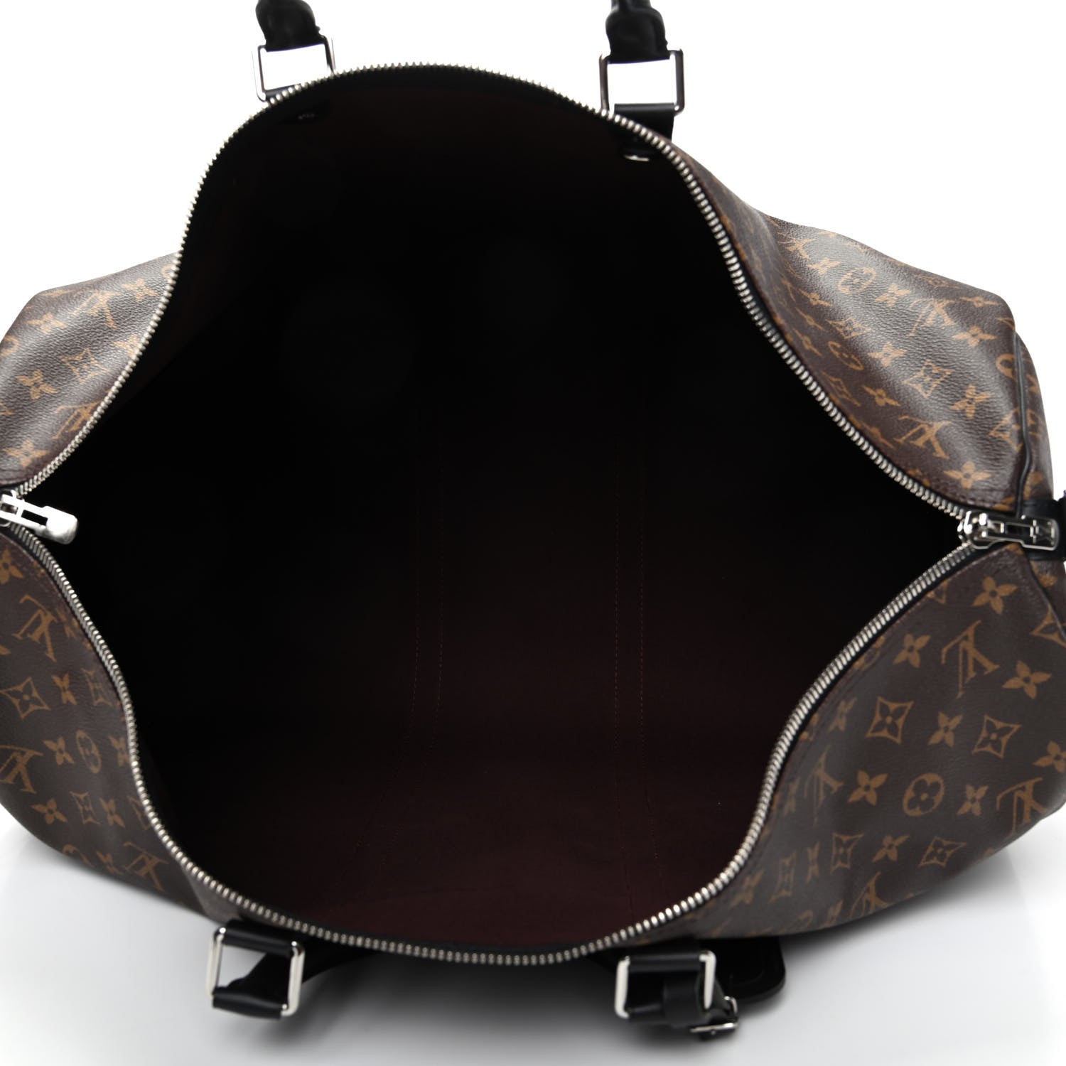 Louis Vuitton Monogram Macassar Keepall Bandouliere 55 4 of 9