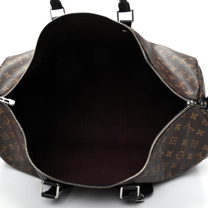 Louis Vuitton Monogram Macassar Keepall Bandouliere 55 4 of 9