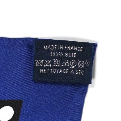 Hermes Silk Pegase Pop Scarf 140 Indigo Rose Multicolor 5 of 5