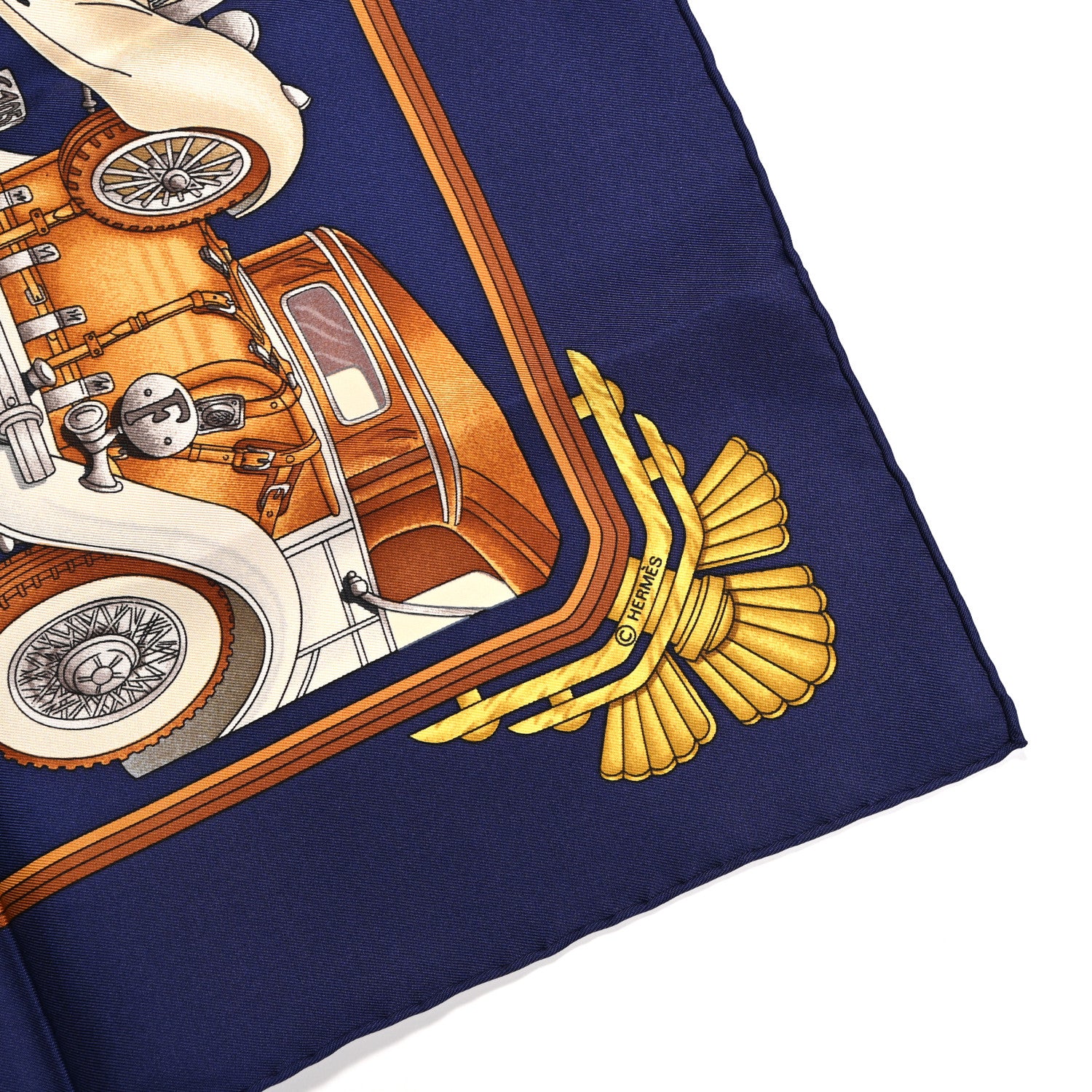 Hermes Silk Automobile Scarf 90 4 of 5