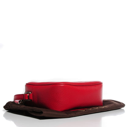 Gucci Pebbled Calfskin Small Soho Disco Bag Vibrant Red 4 of 9