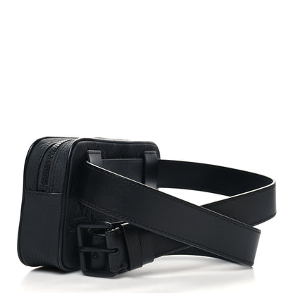 Louis Vuitton Taurillon Monogram Uniformes Solar Ray Soft Pochette Volga Belt Bag Black 3 of 9