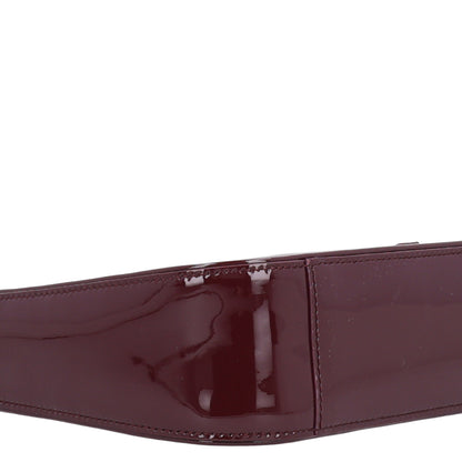 Saint Laurent Patent Le 5 A 7 Hobo Bordeaux 9 of 10