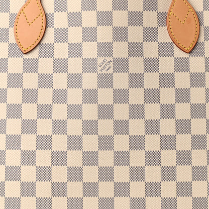 Louis Vuitton Damier Azur Neo Neverfull MM Rose Ballerine 10 of 14