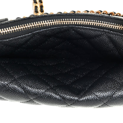 Chanel Shiny Caviar Pick Me Up Flap Belt Bag Black 7 of 15