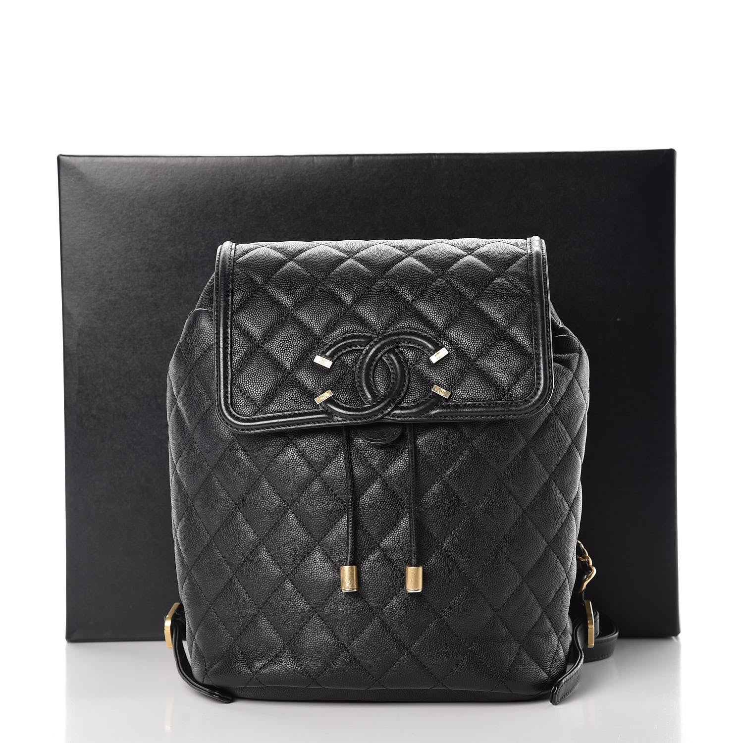 Chanel Caviar Quilted Filigree Backpack Black 8 of 8