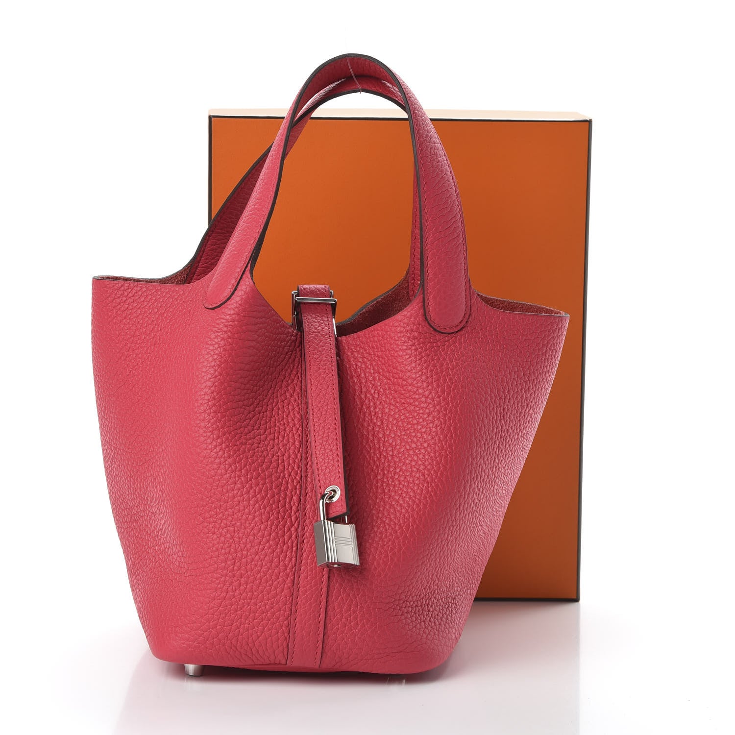 Hermes Taurillon Clemence Picotin Lock 18 PM Rose Extreme 11 of 11