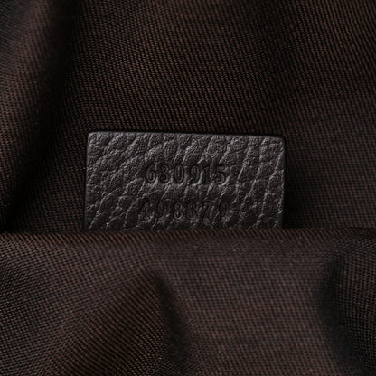 Gucci Monogram Dollar Calfskin Waist Pouch Beige Ebony Testa di Moro Marrone Scuro 7 of 11