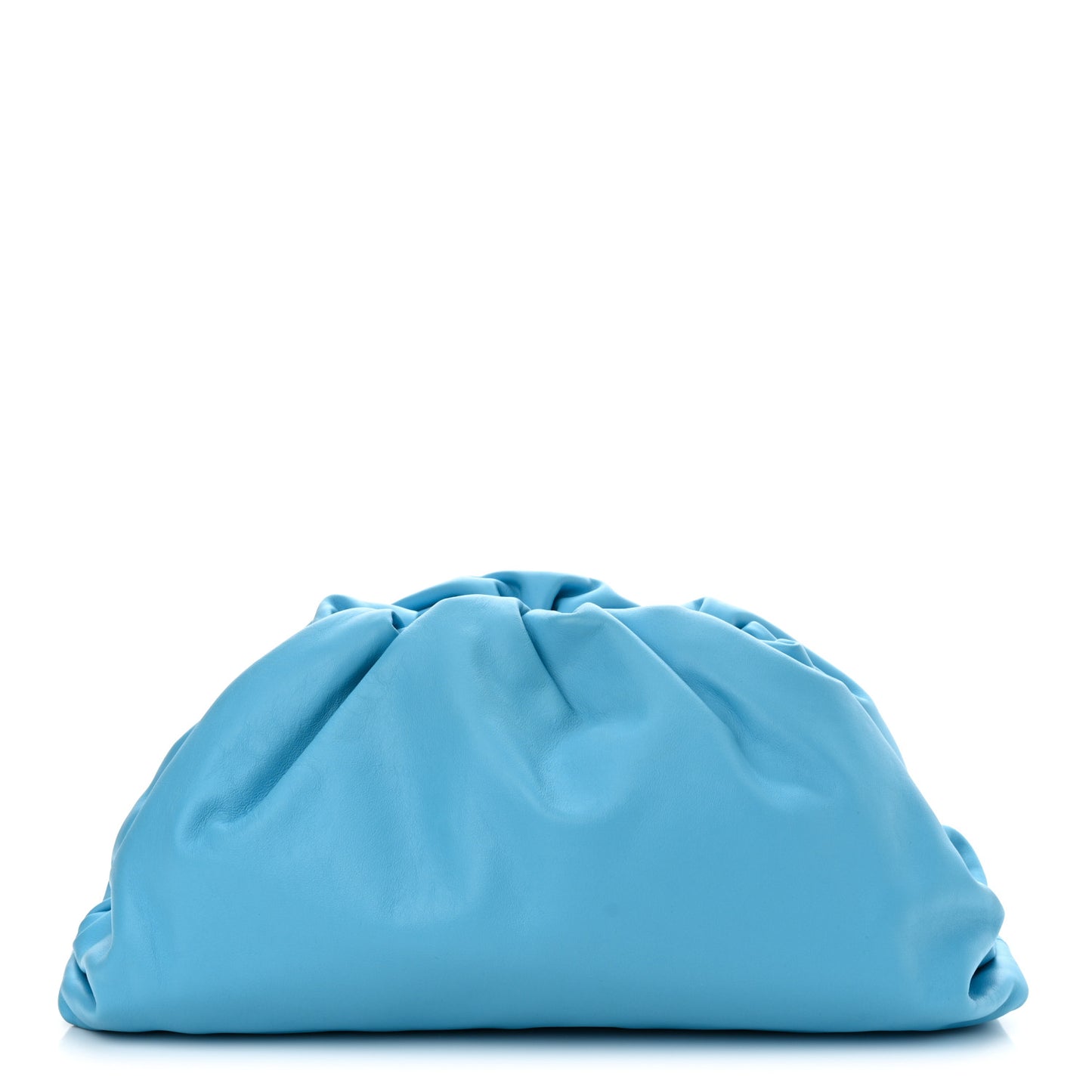 Smooth Butter Calf The Pouch Oversized Clutch Sky Blue