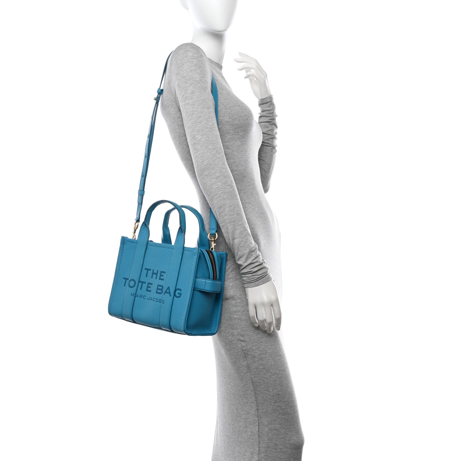 Marc Jacobs Grained Calfskin Small The Tote Bag Barrier Reef Barrier Reef 2 of 13