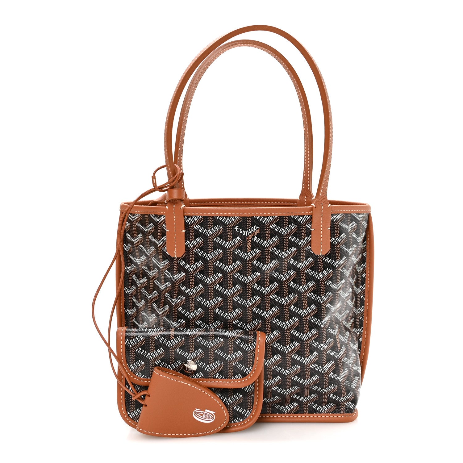 Goyard Goyardine Reversible Mini Anjou Black Gold 2 of 17