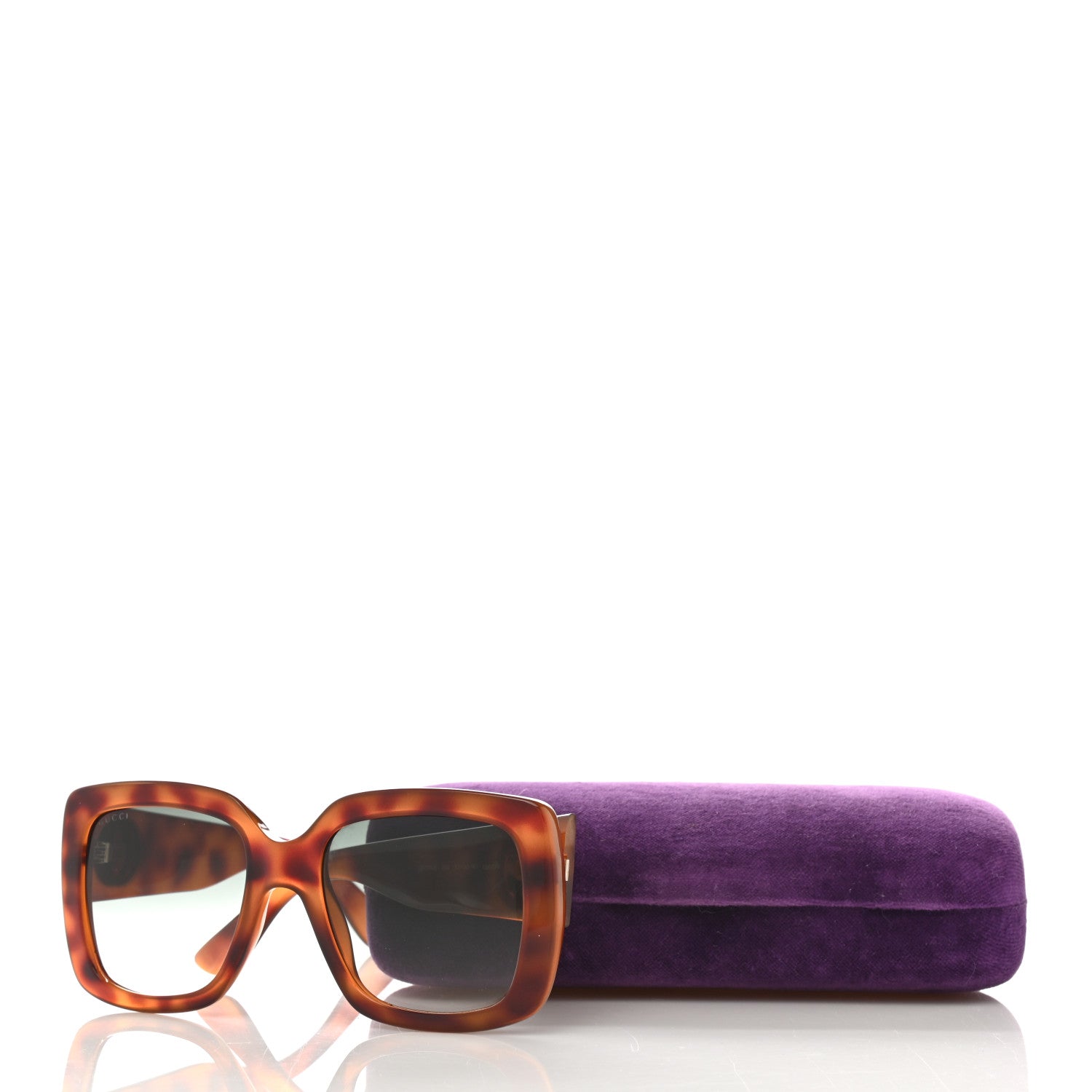 Gucci Acetate Square Frame Sunglasses GG0141S Tortoise 8 of 8