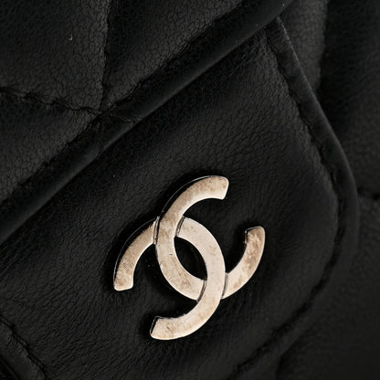 Chanel Lambskin Quilted Large Flap Wallet Black 9 of 13