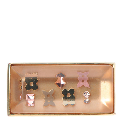 Louis Vuitton Resin Swarovski Crystal Inclusion Ring 6.5 Gold 3 of 6