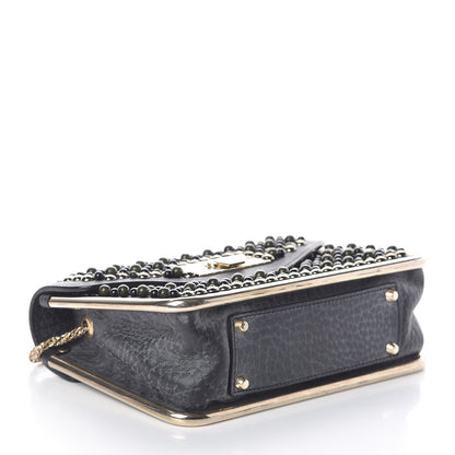 Chloe Beaded Small Sally Flap Bag Black 4 of 8