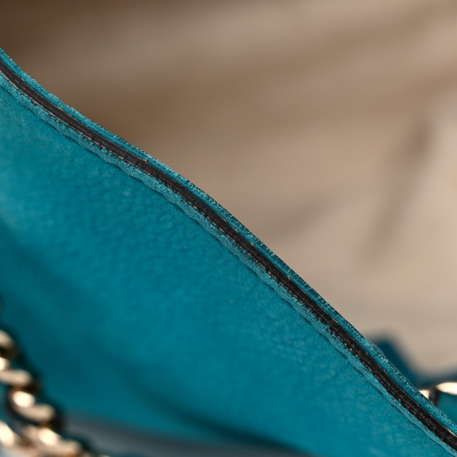 Gucci Vitello Range Medium Soho Chain Shoulder Bag Deep Cobalt 17 of 21
