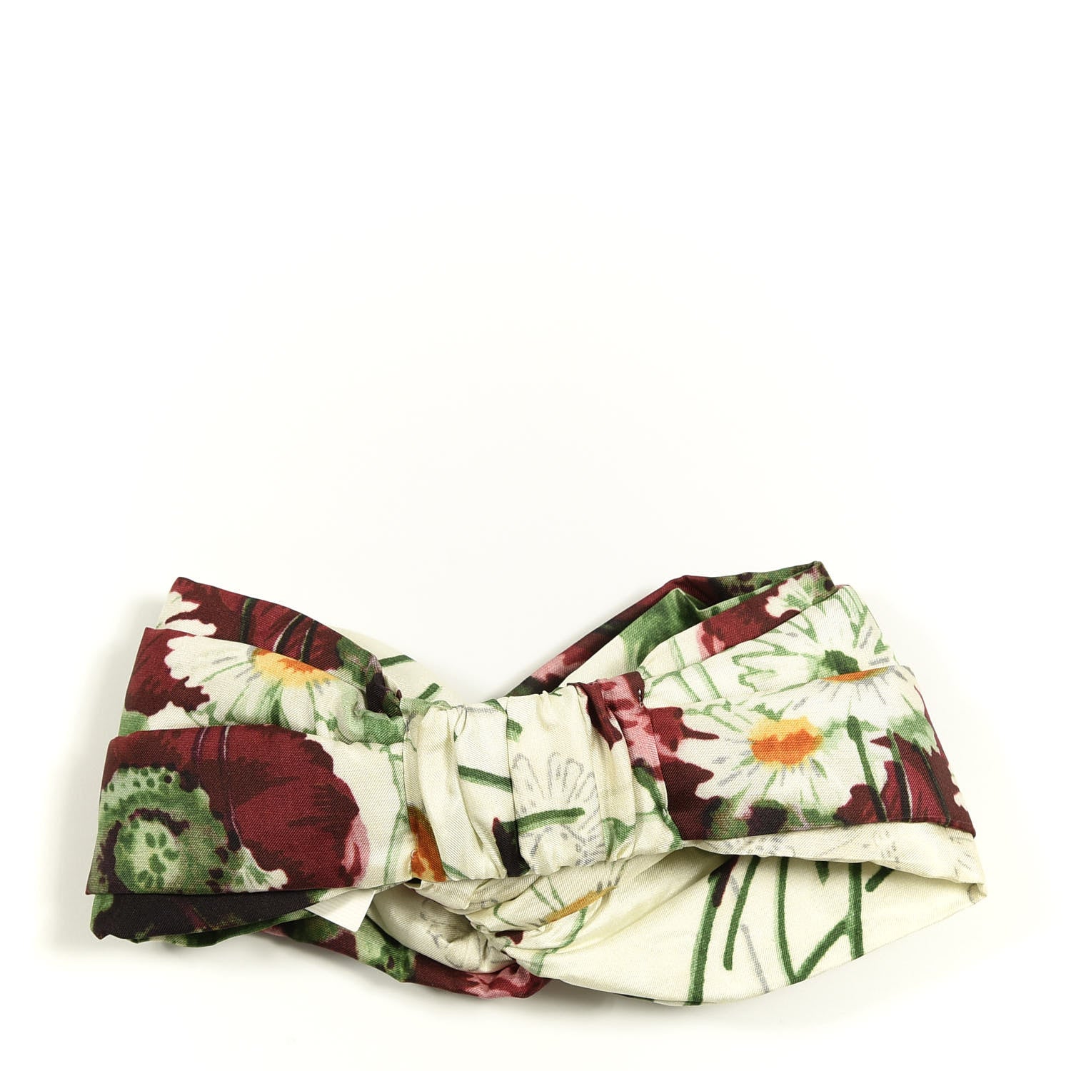 Gucci Silk Flora Print Headband M Multicolor 2 of 4