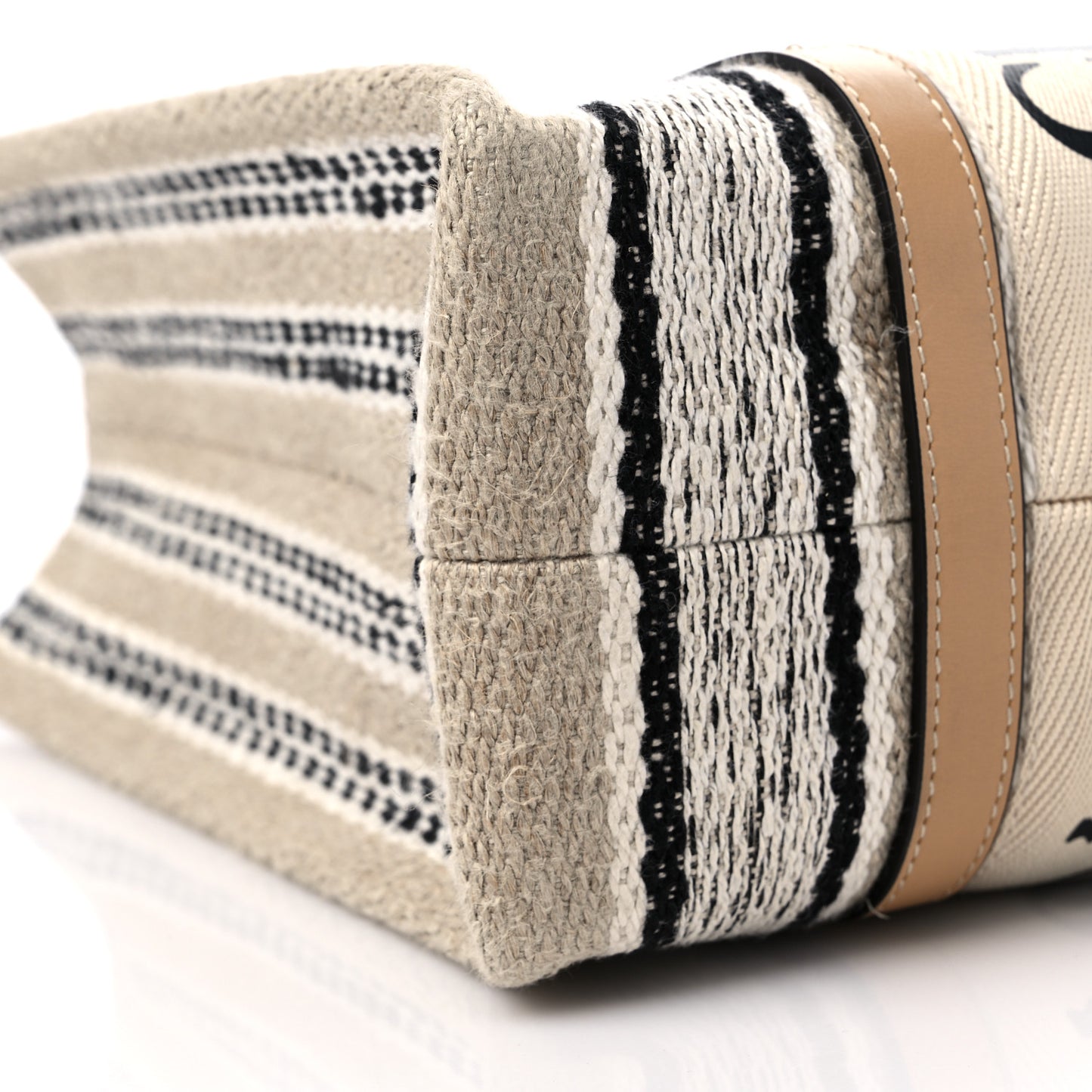 Knit Medium Woody Ribbon Tote Multicolor