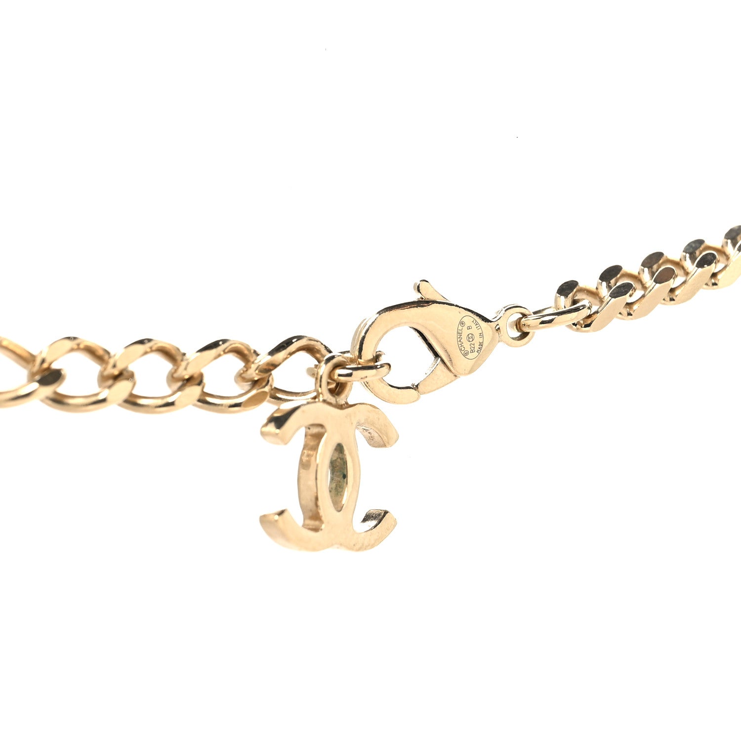 Chanel Crystal CC Choker Necklace Gold 4 of 4