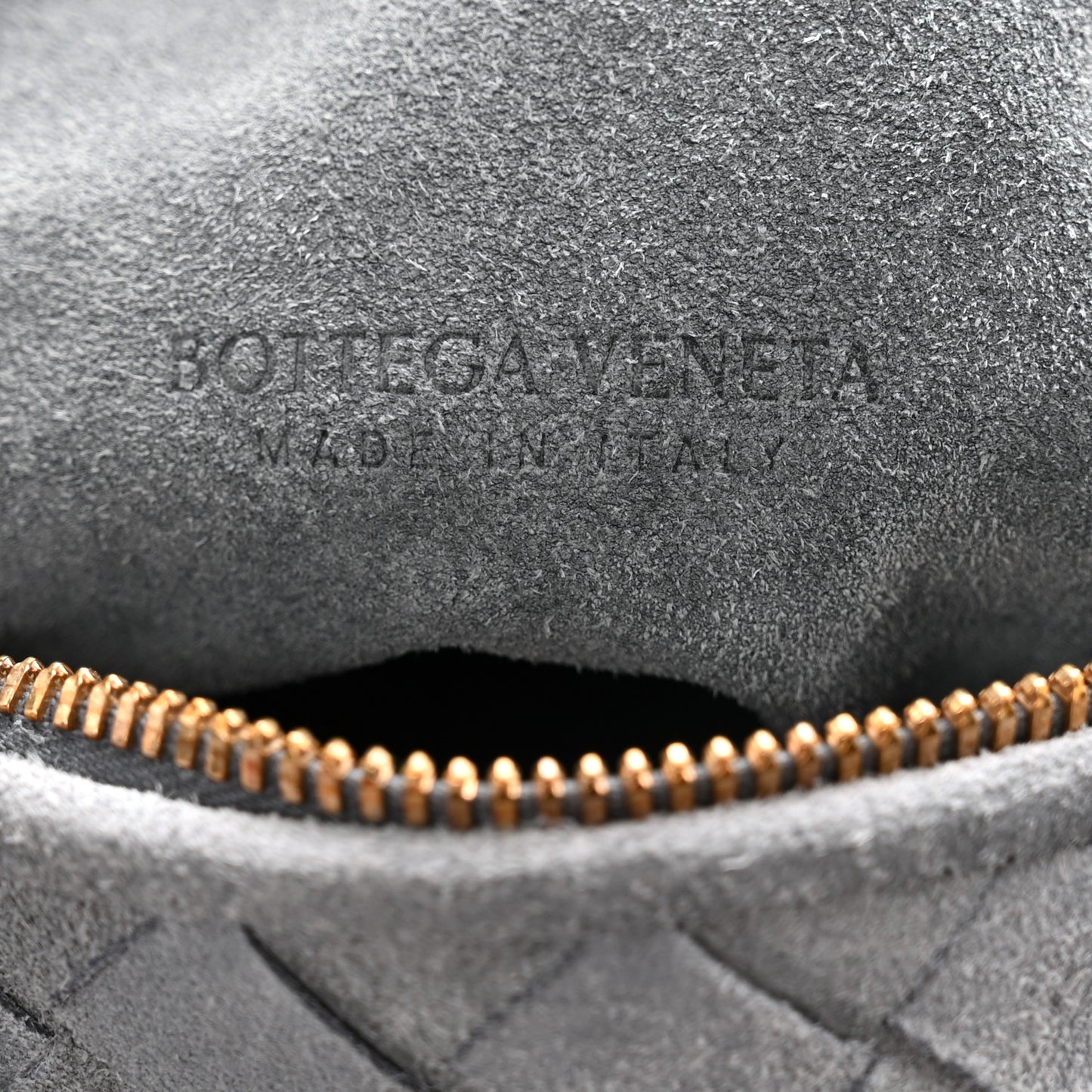 Suede Calfskin Intrecciato Teen Jodie Hobo Thunder