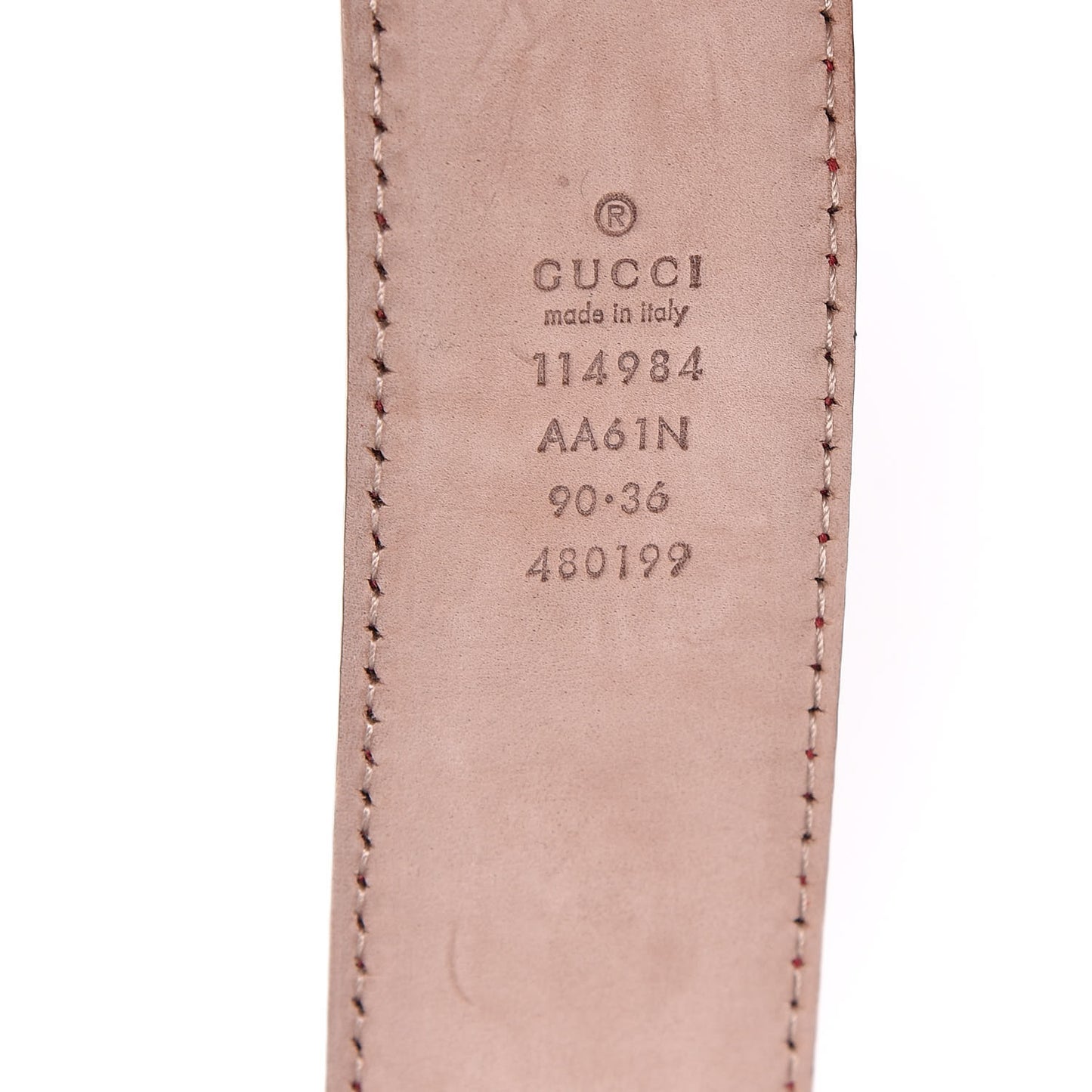 Guccissima Interlocking G 40mm Belt 90 36 Red