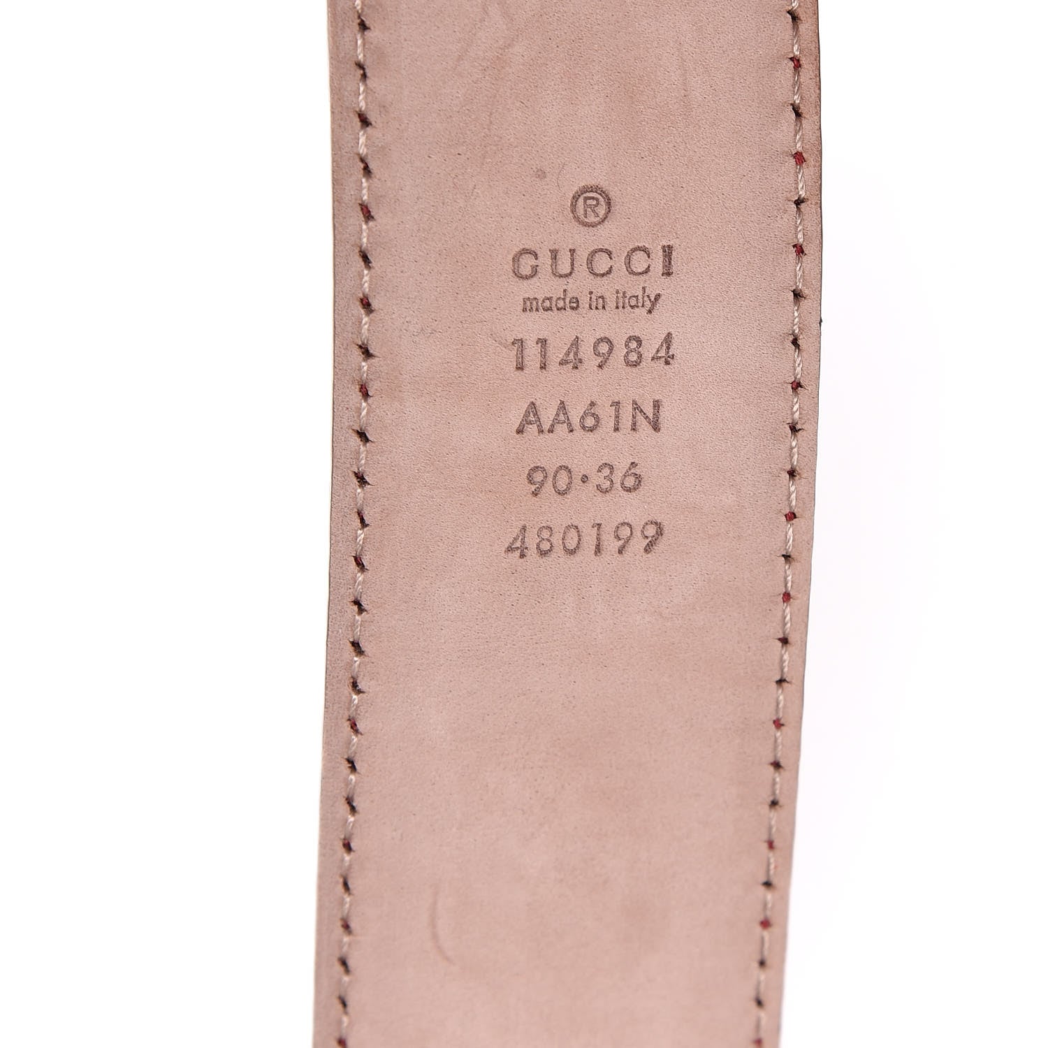 Gucci Guccissima Interlocking G 40mm Belt 90 36 Red 6 of 6