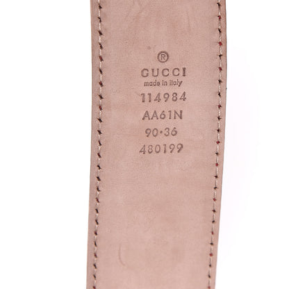 Gucci Guccissima Interlocking G 40mm Belt 90 36 Red 6 of 6