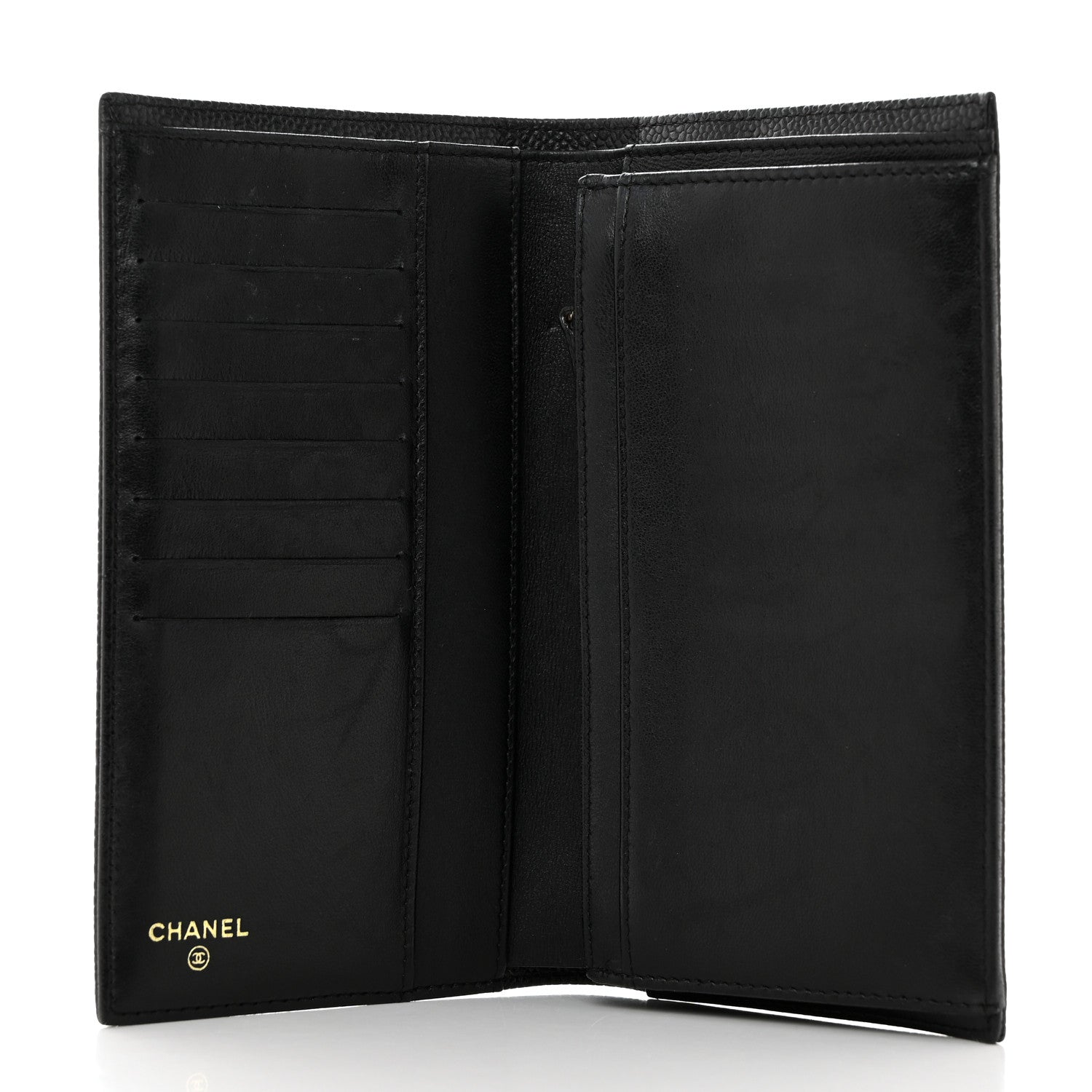 Chanel Caviar Timeless CC Yen Wallet Black 5 of 9
