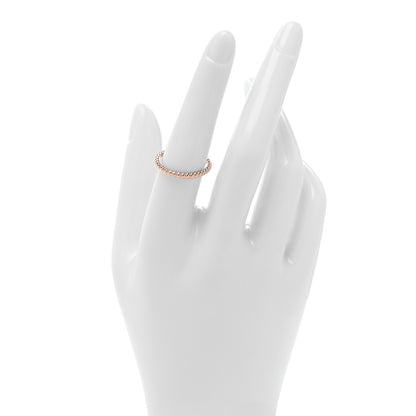 Van Cleef & Arpels 18K Rose Gold Small Perlee Ring 55 7.25 2 of 4
