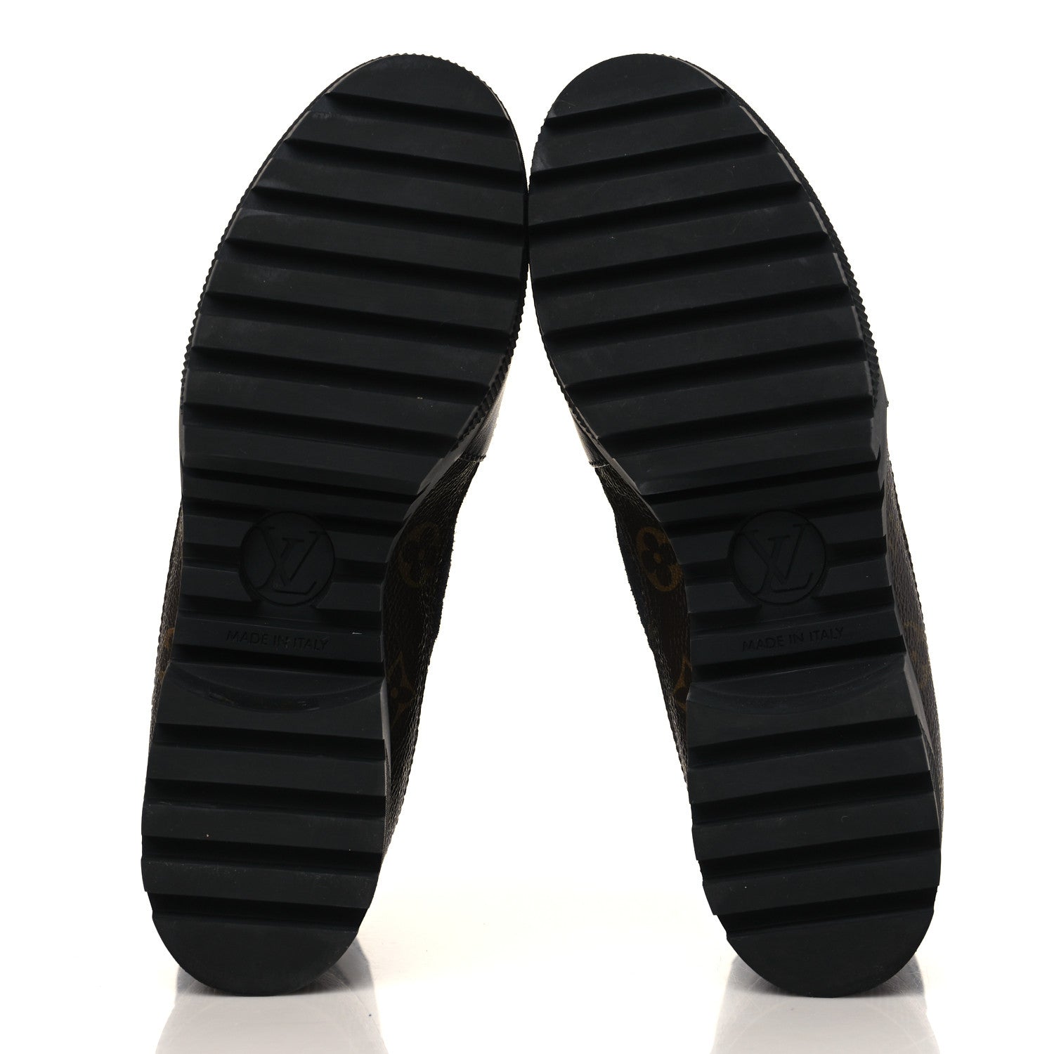 Louis Vuitton Suede Calfskin Monogram Laureate Platform Desert Boots 39 Black 5 of 9